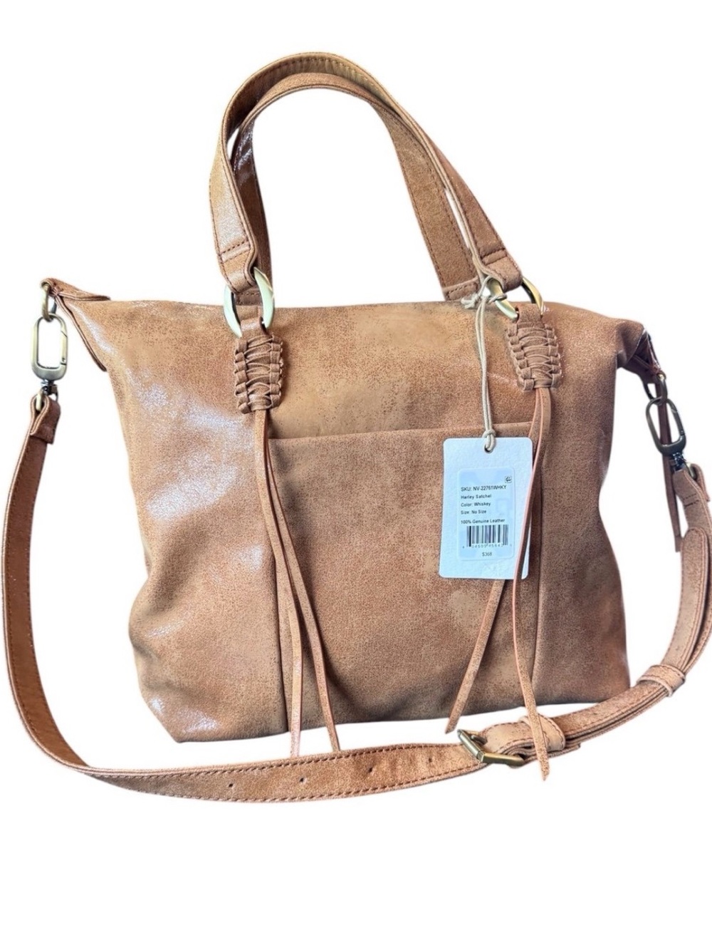 HOBO Harley Satchel, Whiskey Leather and Antique Brass, NWT